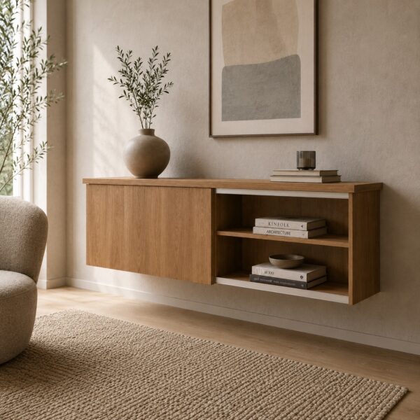 Wandhaengendes-Lowboard-Eiche-Wohnzimmer